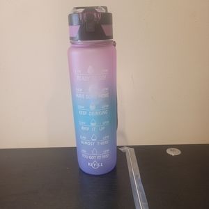 32 oz water bottle with times to drink plastic